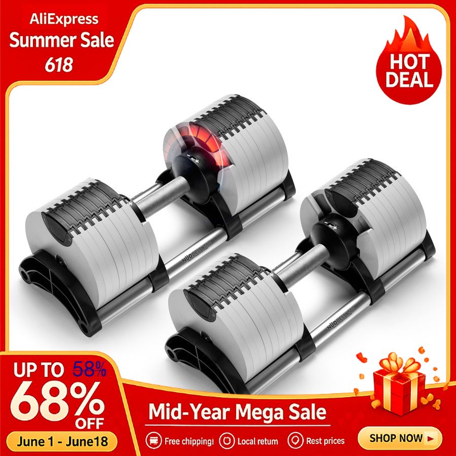 Home Gym Furniture - Adjustable Dumbbells 580 lbs Replace 16