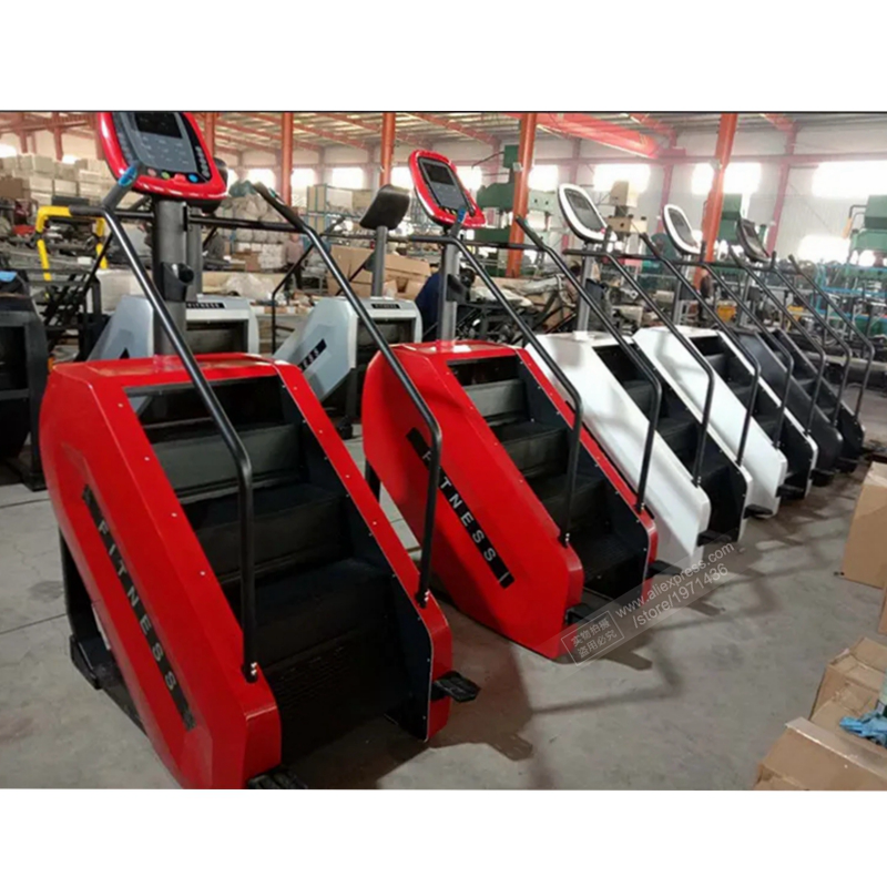 Home Gym Electric Machine - Screen Climbmill Climbing Machine Red Stepper