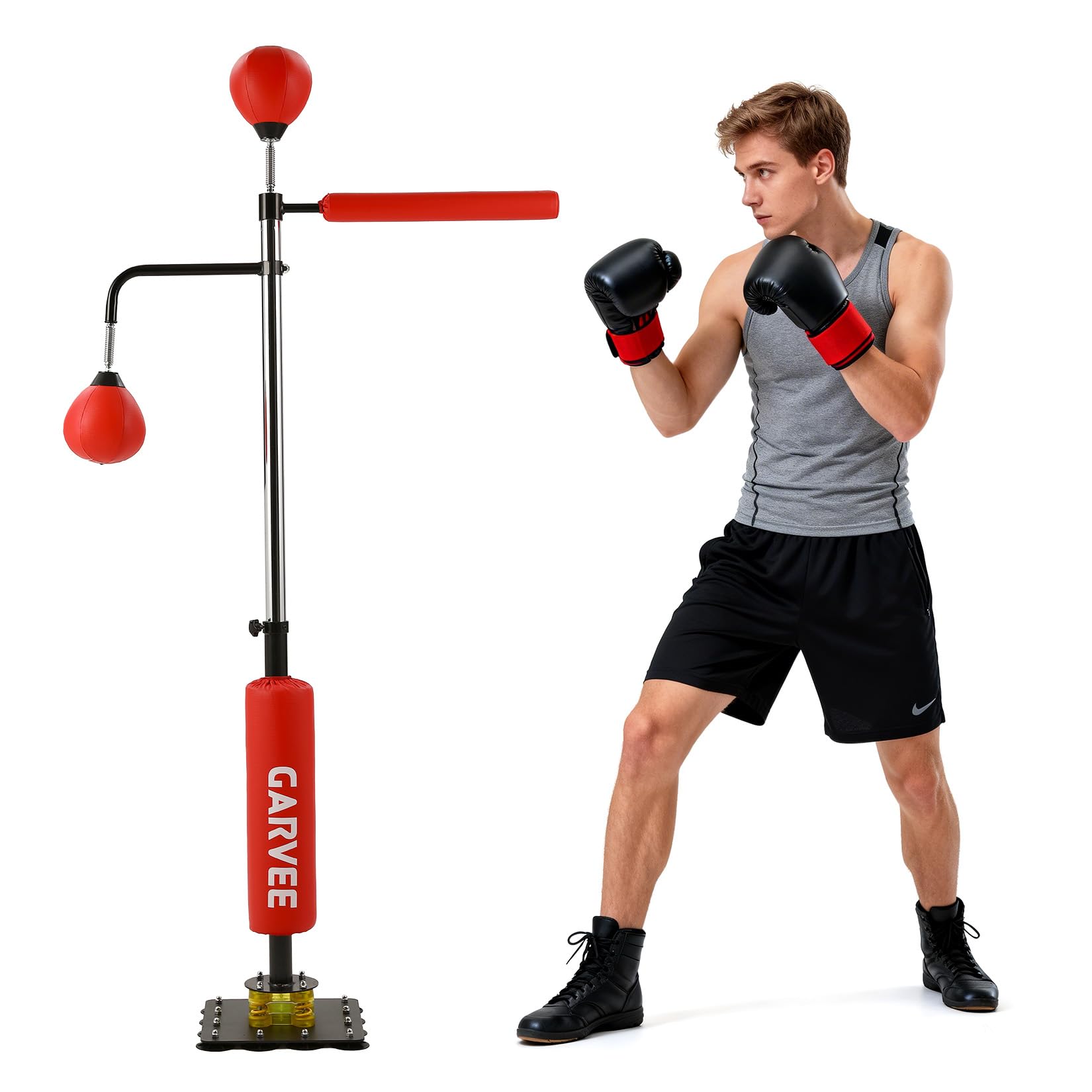 Boxing Bag Stand - Punching Bag Free Standing with 2