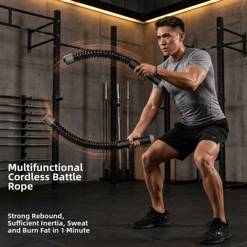 2pcs Non Slip Handle Cordless  - đánh giá và giá Battle Rope Heavy