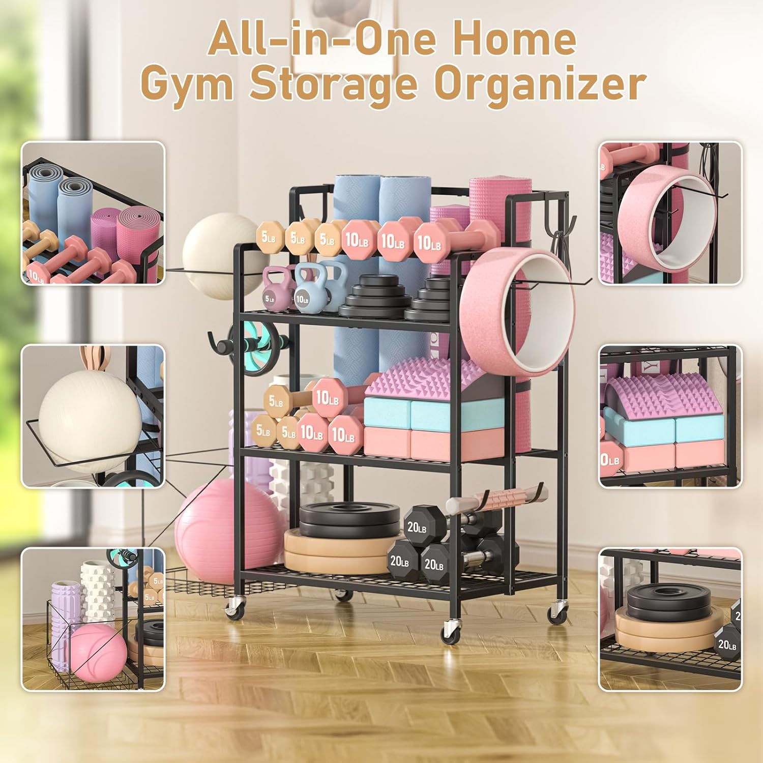 Home Gym Storage, No Material  - đánh giá và giá Home Gym Dumbbells