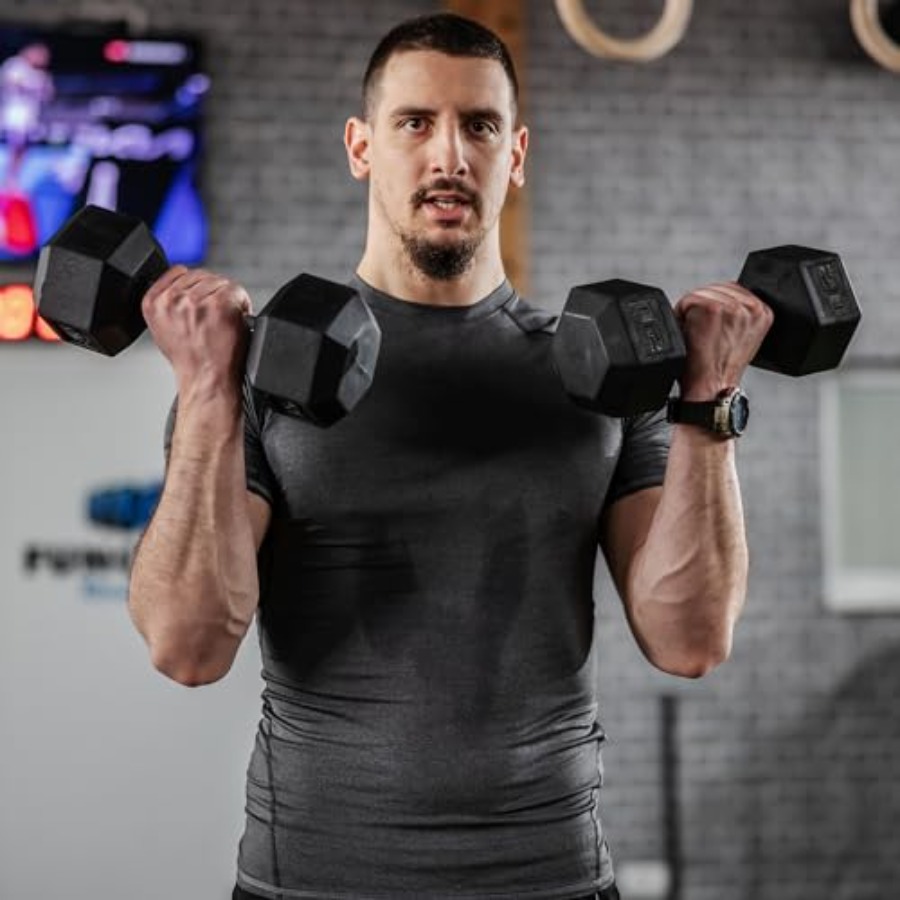 40lbs/45lbs/50lbs Rubber Dumbb - đánh giá và giá Home Gym Furniture