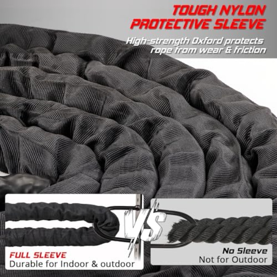 Battle Rope for Home Gym Worko - đánh giá và giá Battle Rope Heavy