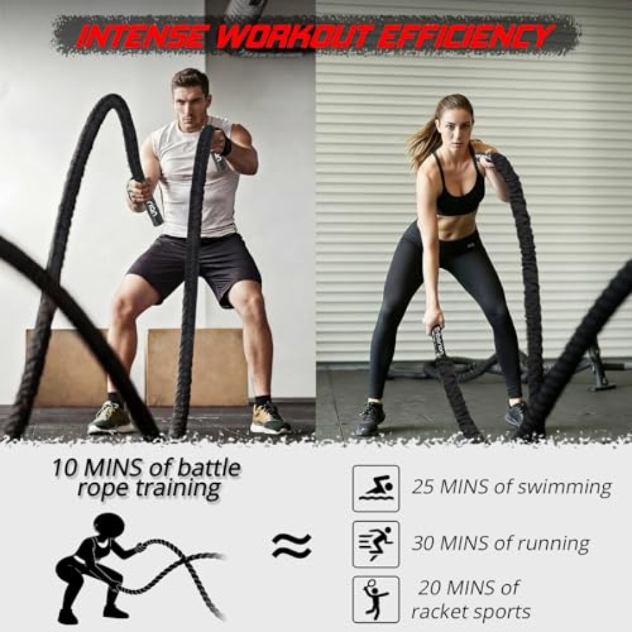 Battle Rope for Home Gym Worko - đánh giá và giá Battle Rope Heavy