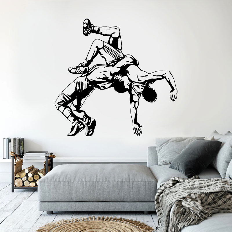 Wrestling Throw Wall Decals Vi - đánh giá và giá Home Gym Furniture