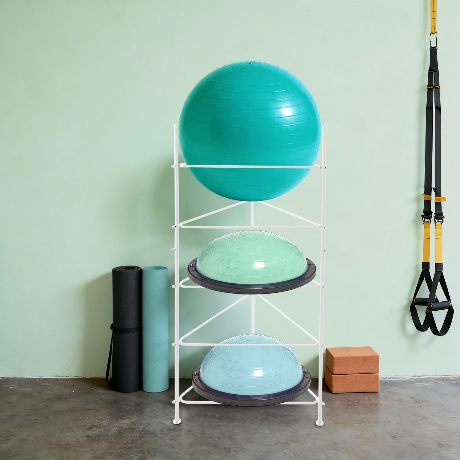 5-Tier Balance Ball Storage Ra - đánh giá và giá Home Gym Half Rack