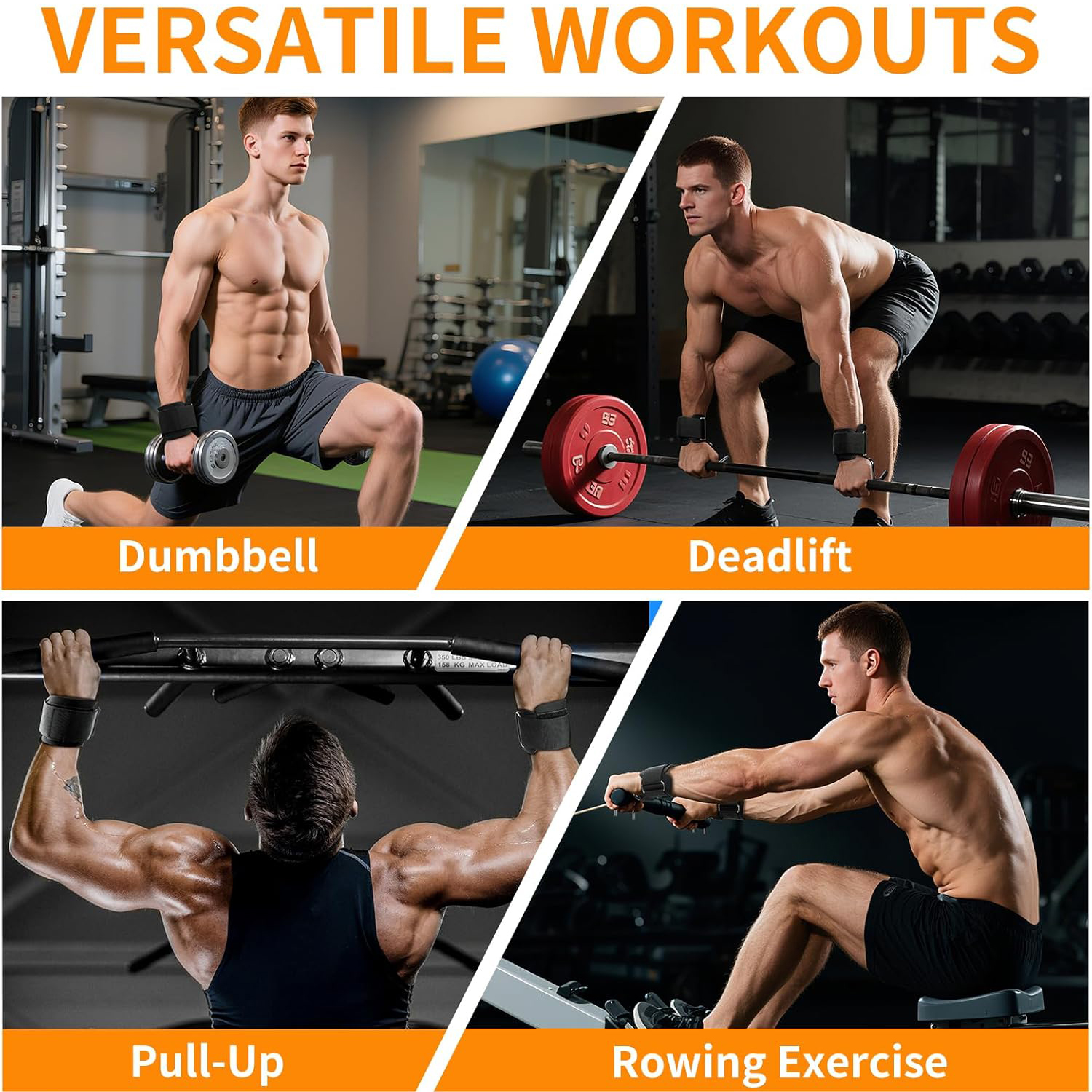 1 Pair Lifting Hooks & Padded  - đánh giá và giá Lifting Straps Wrist
