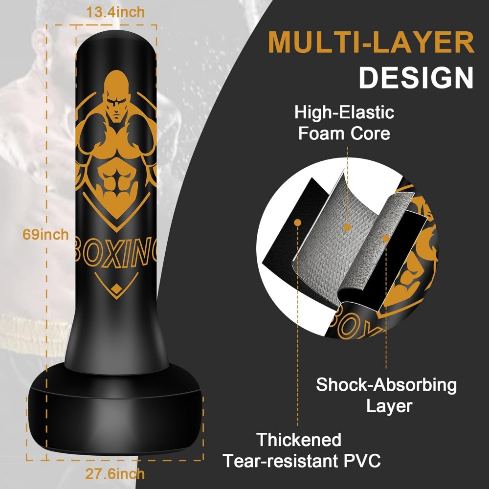 Freestanding 70 Inch Heavy Bag - đánh giá và giá Boxing Bag Stand