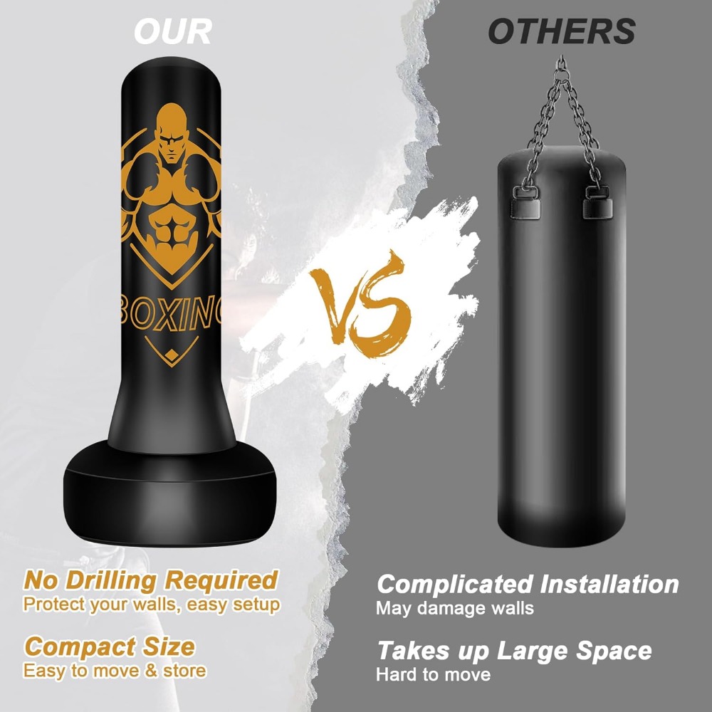 Freestanding 70 Inch Heavy Bag - đánh giá và giá Boxing Bag Stand