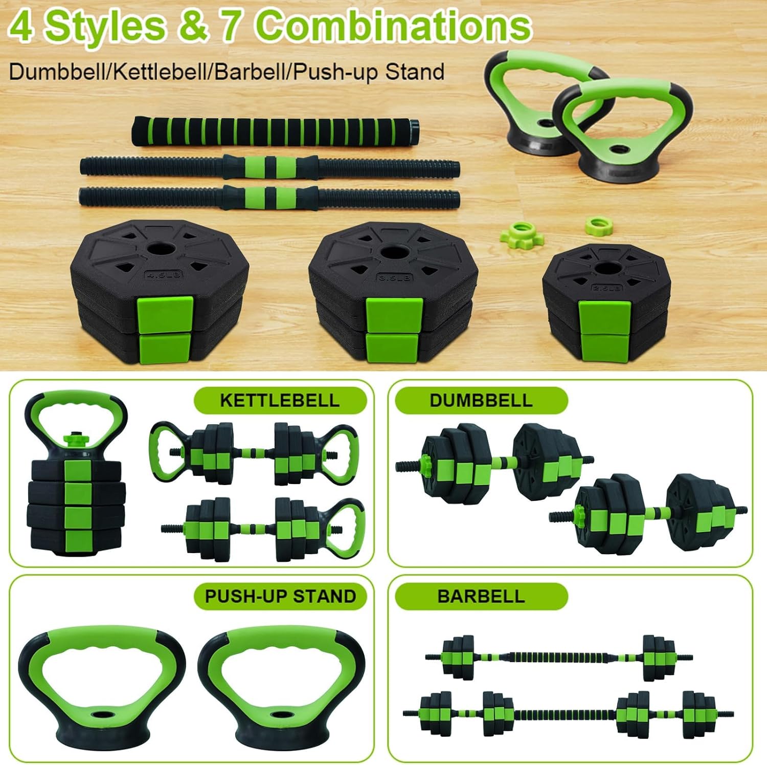 66lbs/88lbs Weight 4 in 1 Adju - đánh giá và giá Home Gym Furniture
