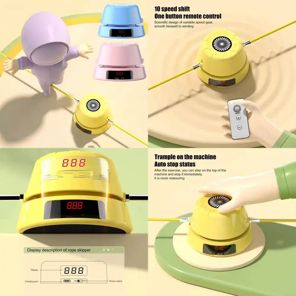 WAP01  Smart Electric Skipping - đánh giá và giá Home Gym Electric Machine