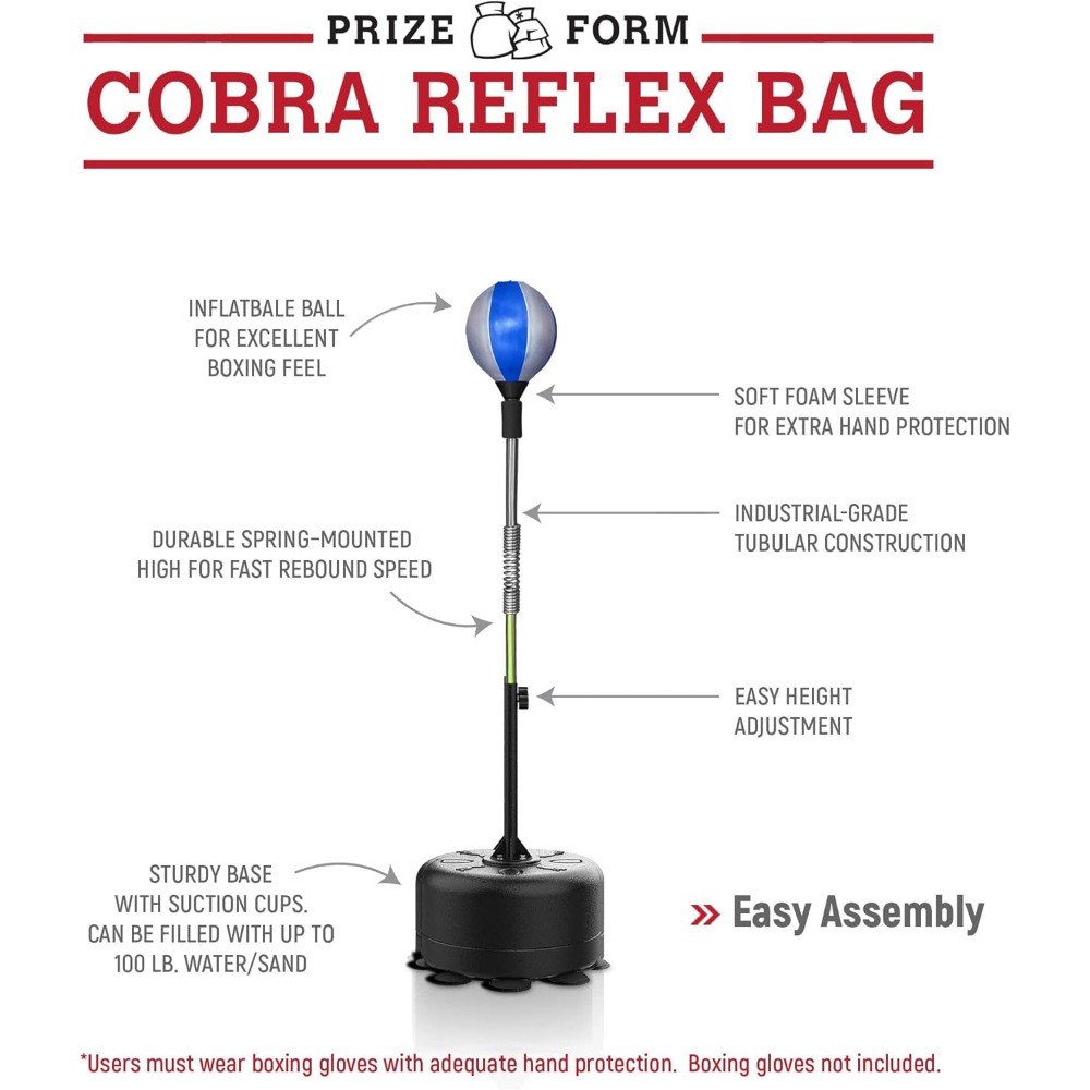 Fast Reaction Punching Bag wit - đánh giá và giá Boxing Bag Stand