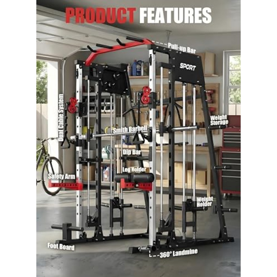Smith Machine Home Gym All in  - đánh giá và giá All In One Gym Home Equipment