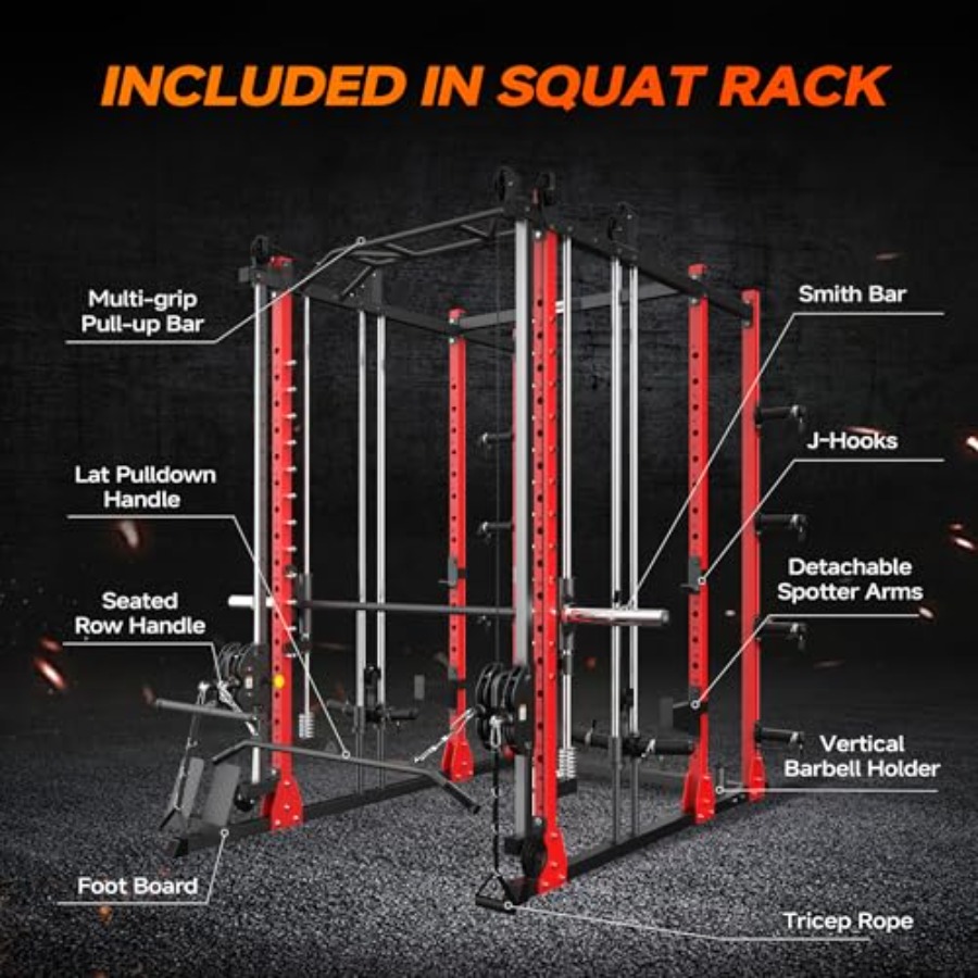 All-in-One Power Rack with Smi - đánh giá và giá Home Gym All In One