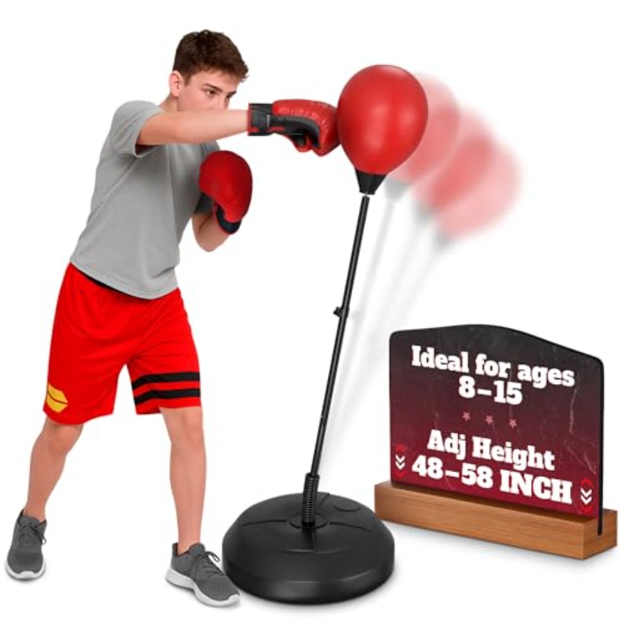 Adjustable Youth Punching Bag  - đánh giá và giá Boxing Bag Stand