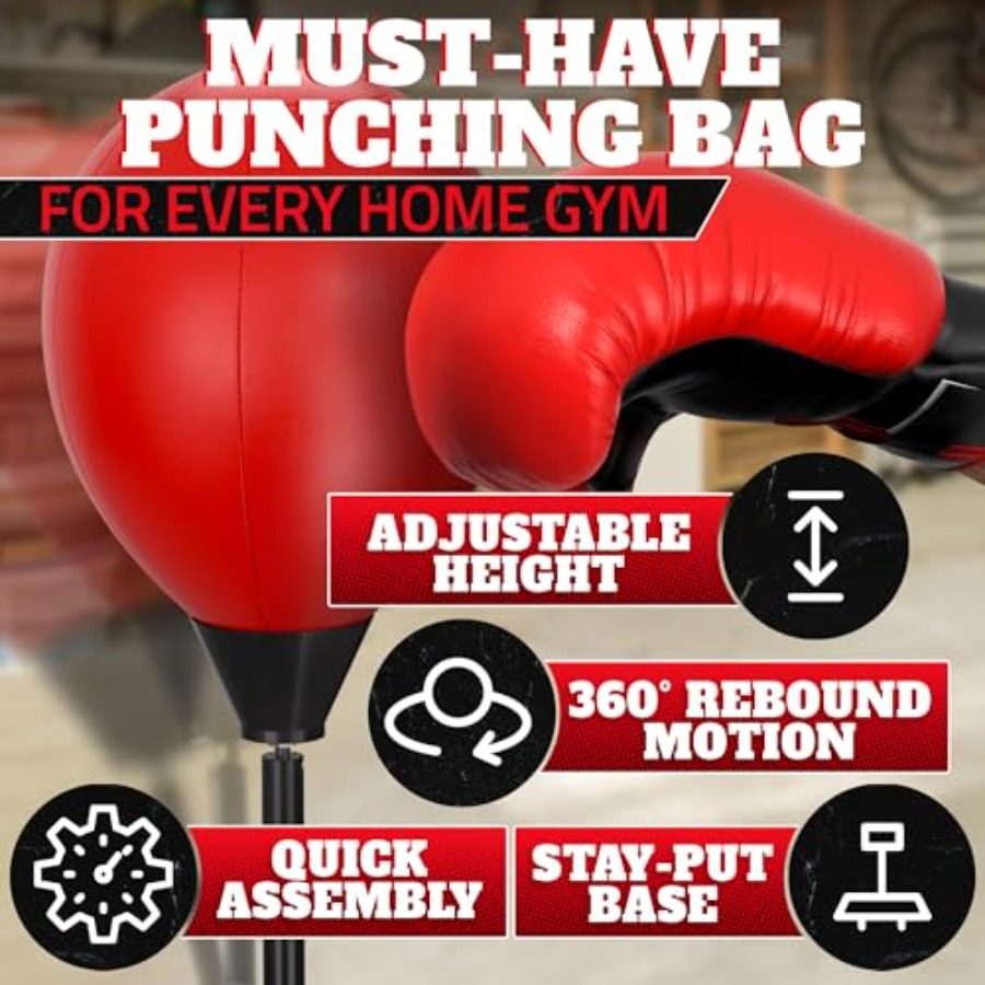 Adjustable Youth Punching Bag  - đánh giá và giá Boxing Bag Stand