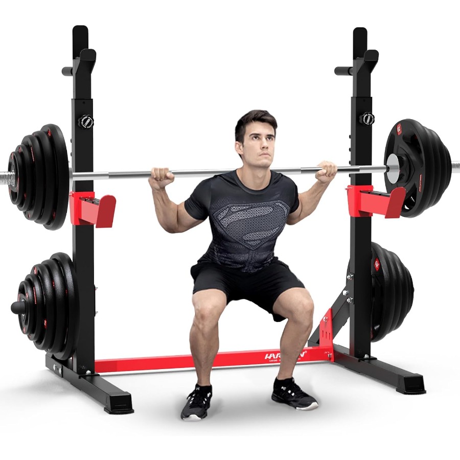 Heavy Duty Squat Rack, Bench P - đánh giá và giá Home Gym Half Rack