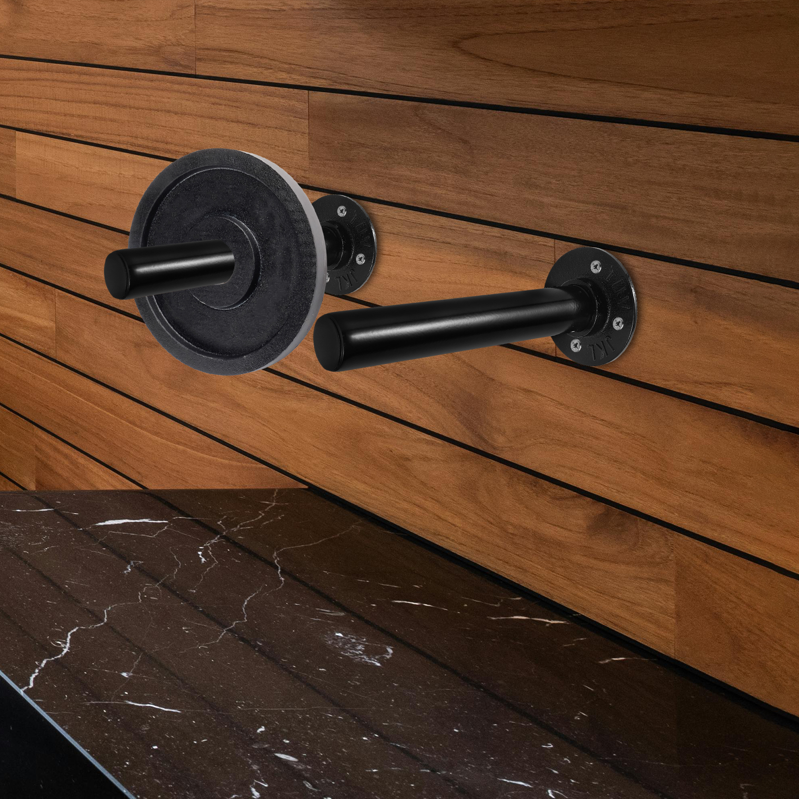 Wall Mounted Barbell Plate Rac - đánh giá và giá Home Gym Furniture
