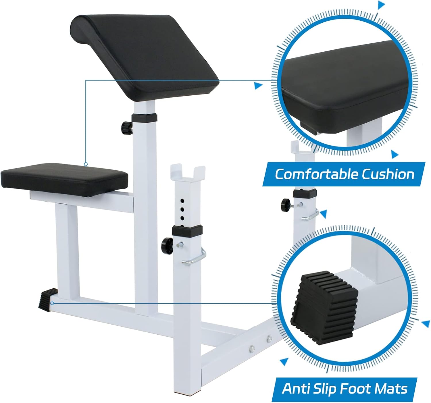 Preacher Curl Weight Bench Adj - đánh giá và giá Home Gym All In One