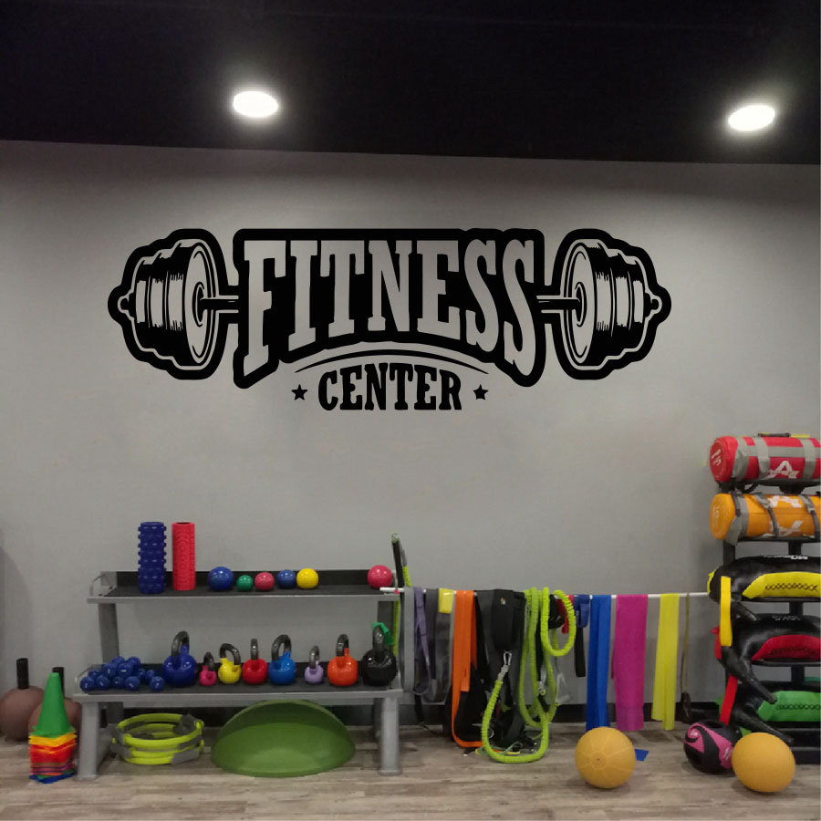 Gym vinyl decor wall decal fit - đánh giá và giá Home Gym Furniture