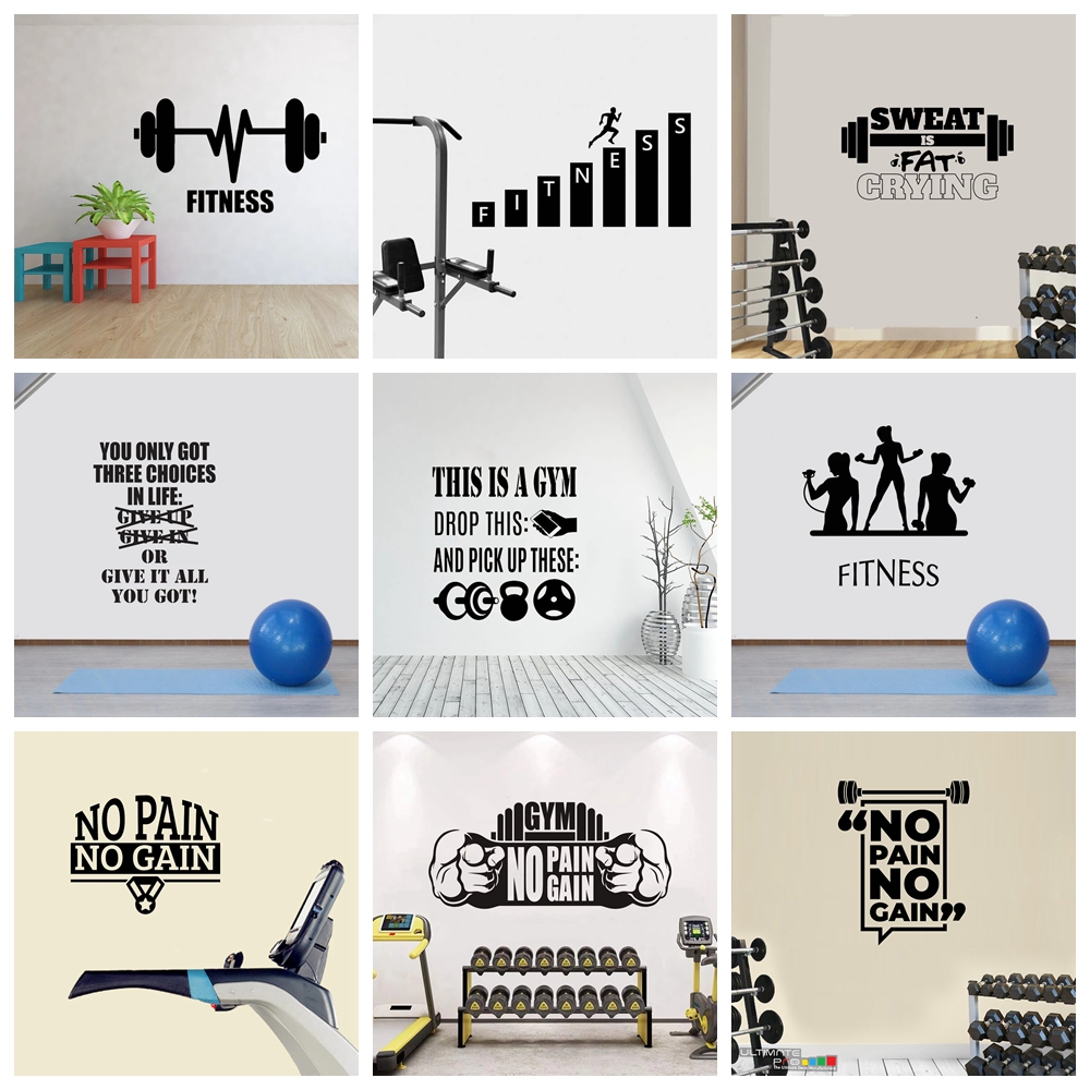 1 pc hot sale GYM culture Wall - đánh giá và giá Home Gym Furniture
