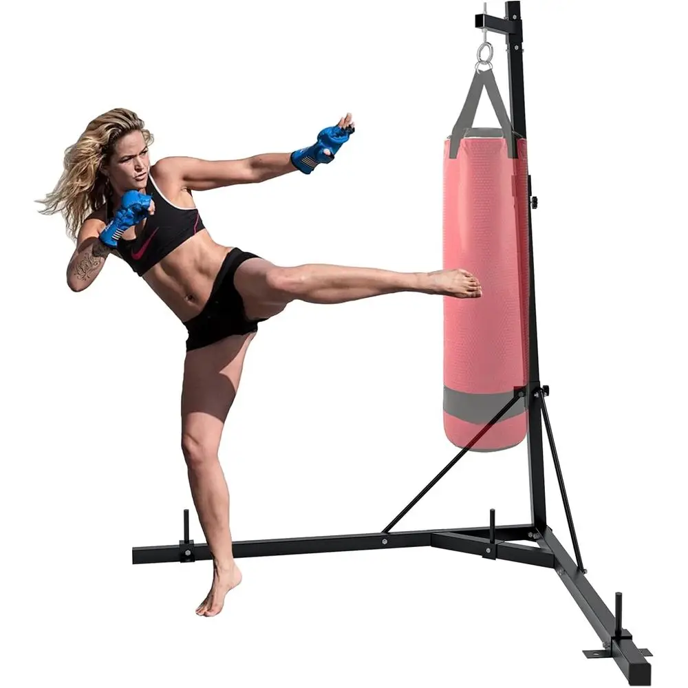 Adjustable Height Steel Heavy  - đánh giá và giá Boxing Bag Stand