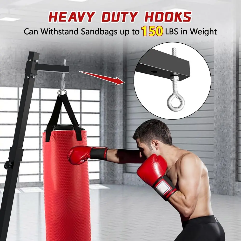 Adjustable Height Steel Heavy  - đánh giá và giá Boxing Bag Stand