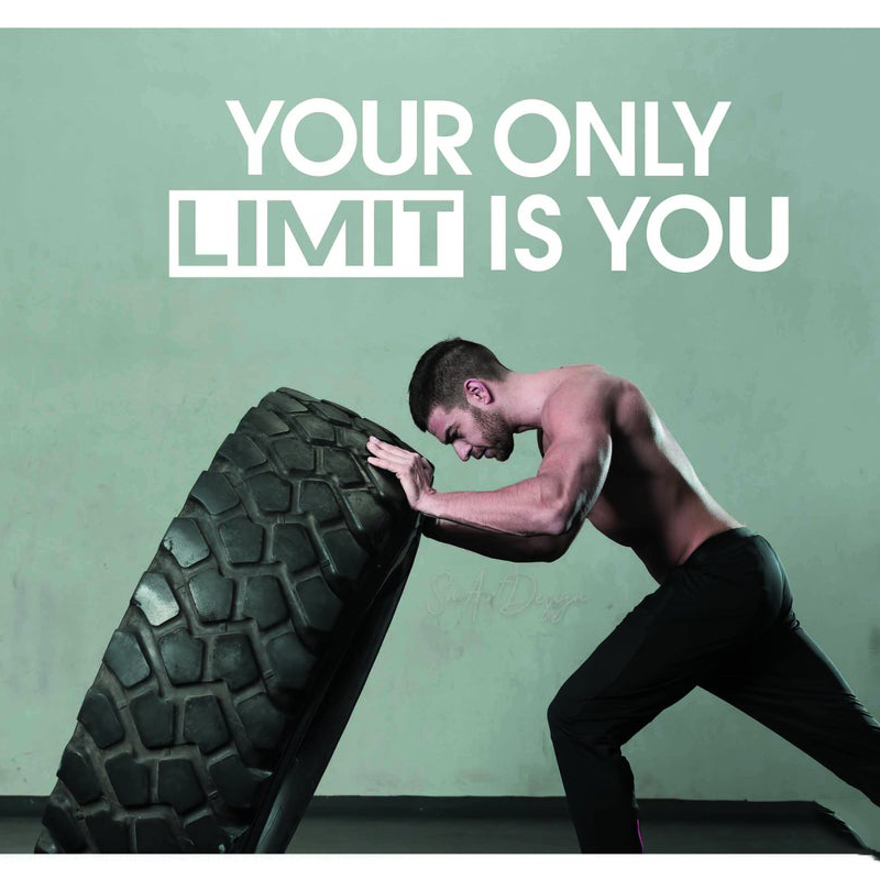 Your only limit is you - Wall  - đánh giá và giá Home Gym Furniture