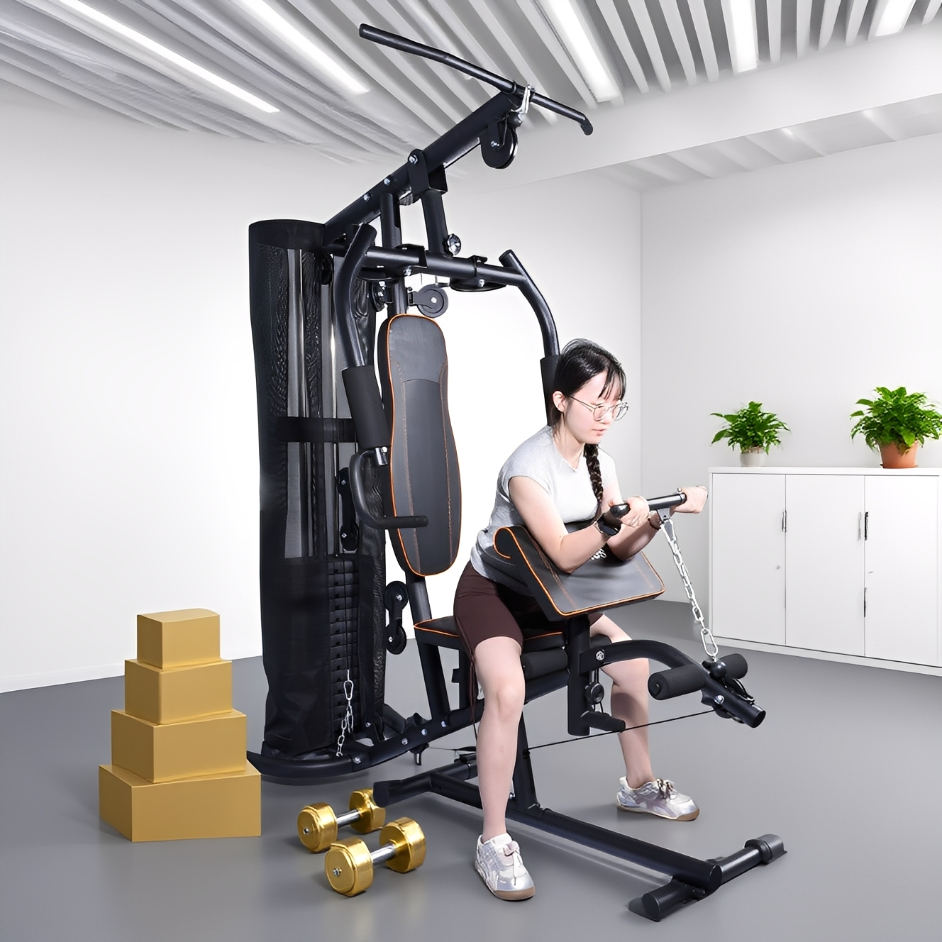 Safe Multifunctional All-in-On - đánh giá và giá All In One Gym Home Equipment