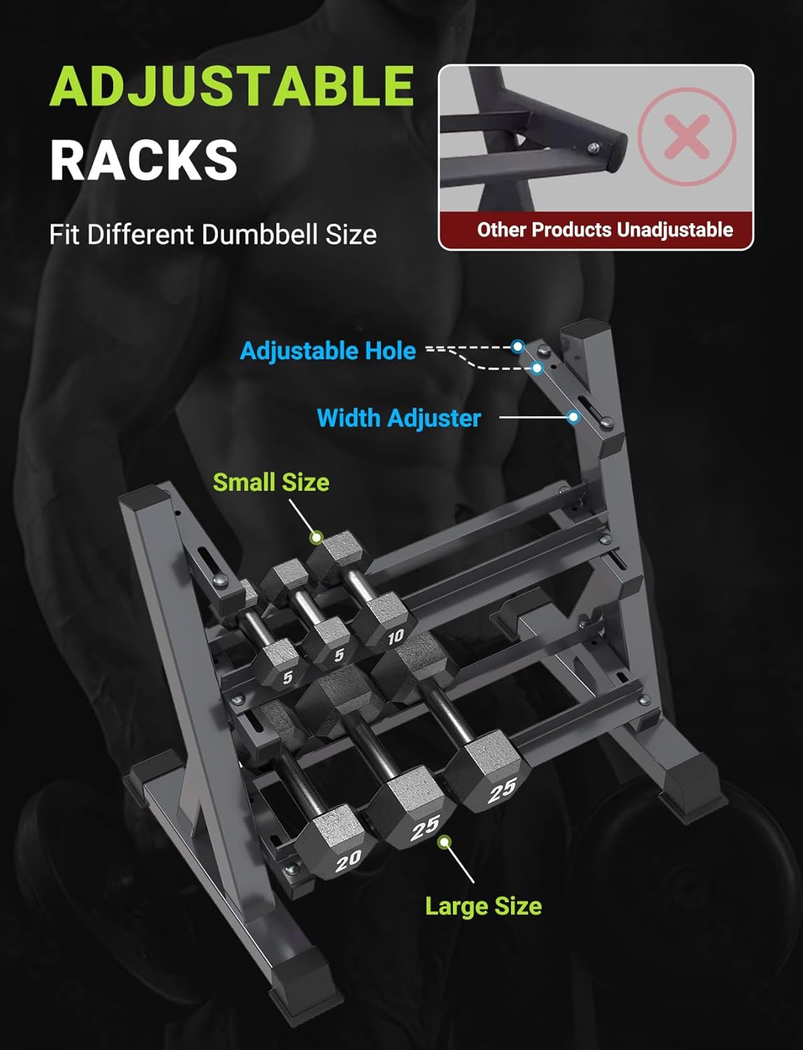 Home Gym Dumbbell Rack, 3 & 5  - đánh giá và giá Home Gym Dumbbells